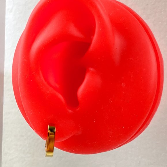 Dangle Oval Hoops 2 In 1 Earrings Dual Color Long Earrings Drop Earrings - Picture 7 of 9